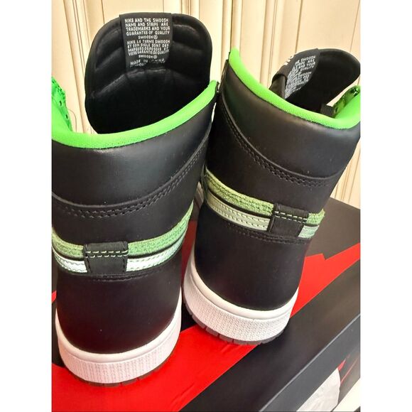 Nike Men's Air Jordan 1 High Zoom High Top Athletic Shoes Zen Green Size 8.5 - Picture 10 of 13